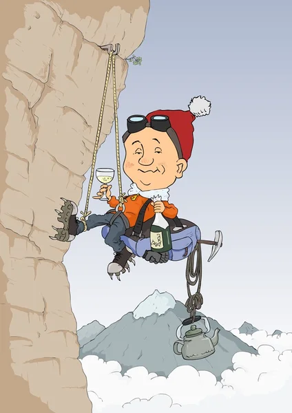 Альпініст — стоковий вектор