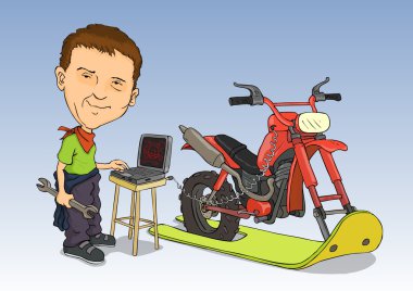 Snowmobile clipart