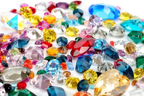 Gems isolated on white background — Stock Photo, Image