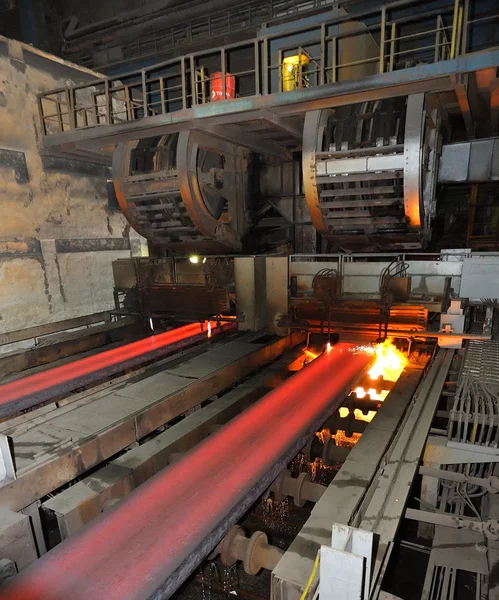 Горячий металл на заводе Лицензионные Стоковые Изображения
