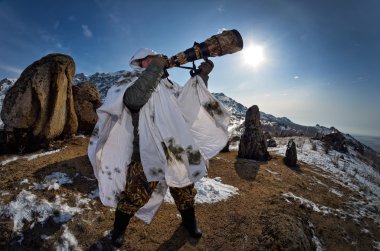 vahşi yaşam fotoğrafçısı Kışın açık