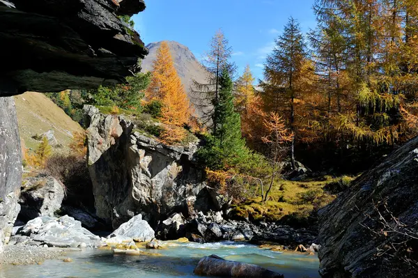 Berglandschaft im Herbst — Stockfoto