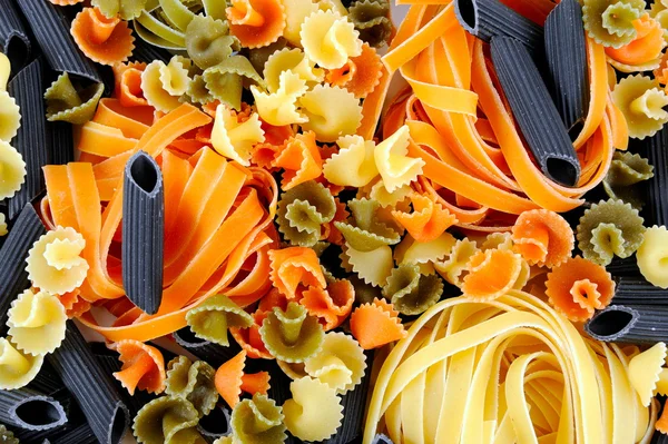 stock image Colorful uncooked pasta