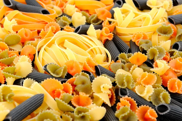 stock image Colorful uncooked pasta