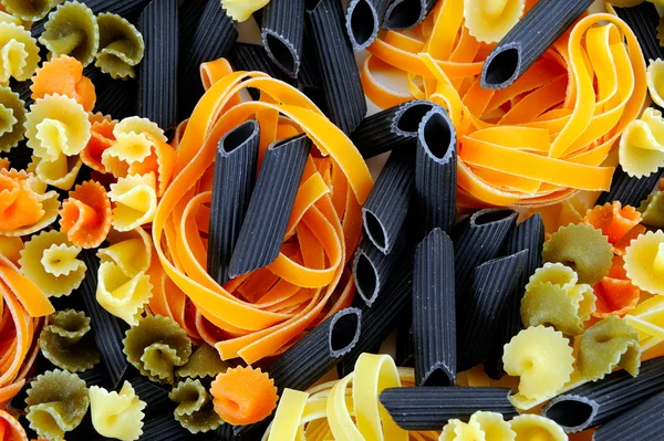 stock image Colorful uncooked pasta