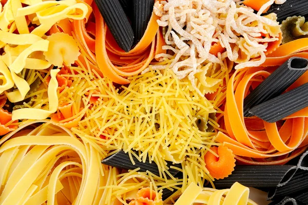 stock image Colorful uncooked pasta