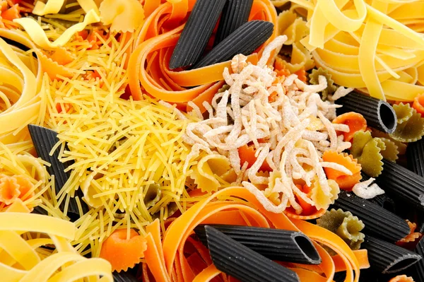 stock image Colorful uncooked pasta