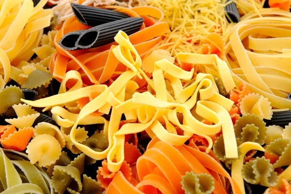 stock image Colorful uncooked pasta