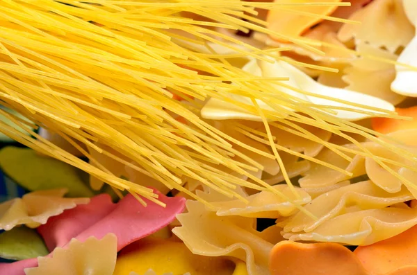 stock image Various uncooked pasta