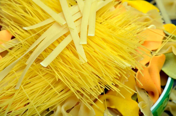 stock image Various uncooked pasta