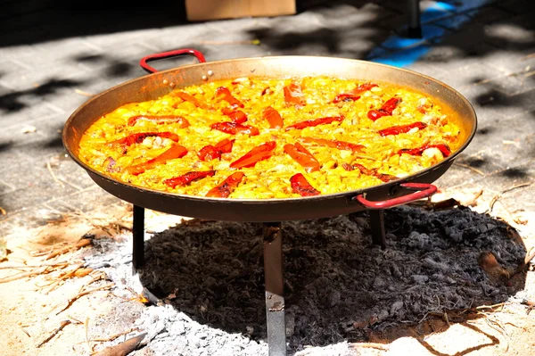 Paella - cibo tradizionale spagnolo — Foto Stock
