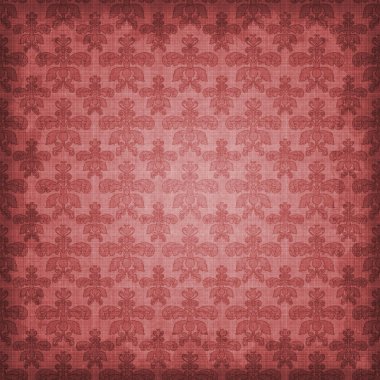 Shaded Red Damask Background Wallpaper clipart