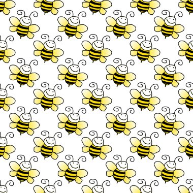 Seamless Bumblebee Background Wallpaper