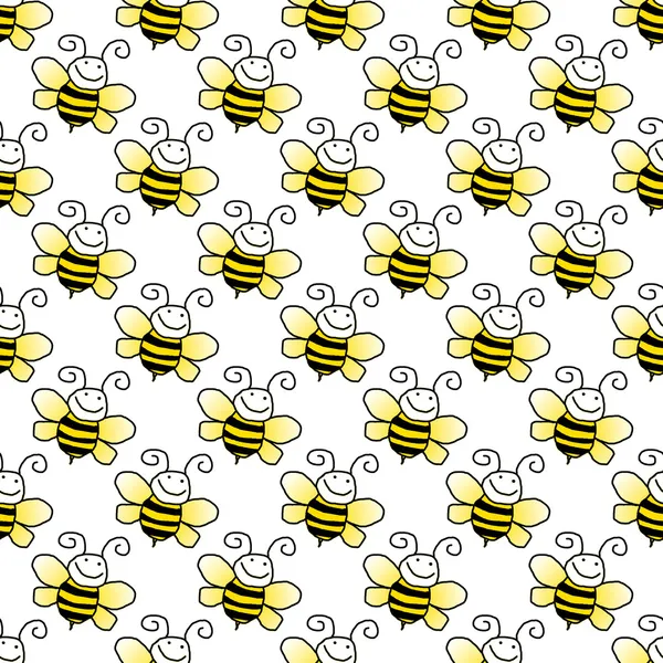 Seamless Bumblebee Background Wallpaper — Stock Photo, Image