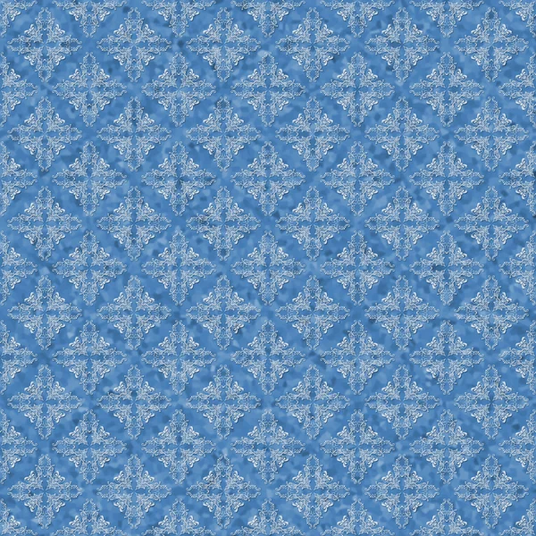 Sem costura azul & branco Lacy fundo papel de parede — Fotografia de Stock
