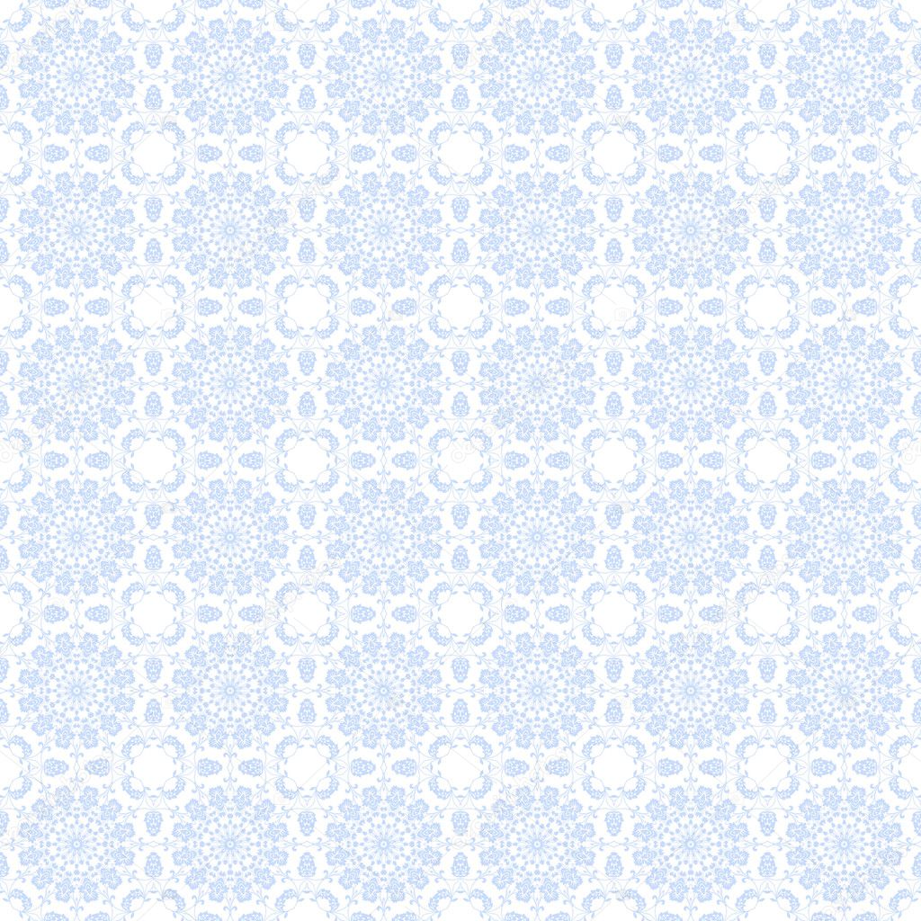Seamless Pale Blue Kaleidoscope Mandala Background Wallpaper