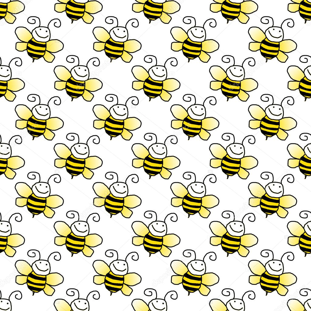 Bumble Bee Wallpaper in Mustard – I Love Wallpaper