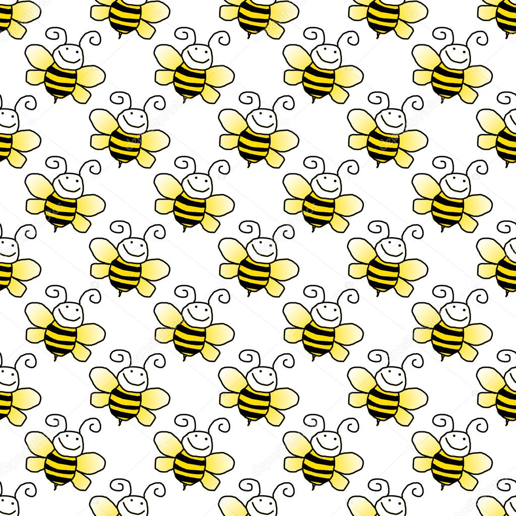 Seamless Bumblebee Background Wallpaper