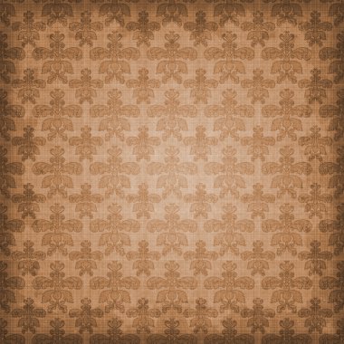 Shaded Warm Brown Damask Background Wallpaper clipart