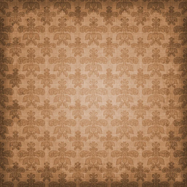 Shaded Warm Brown Damask Background Wallpaper — Stock Photo, Image