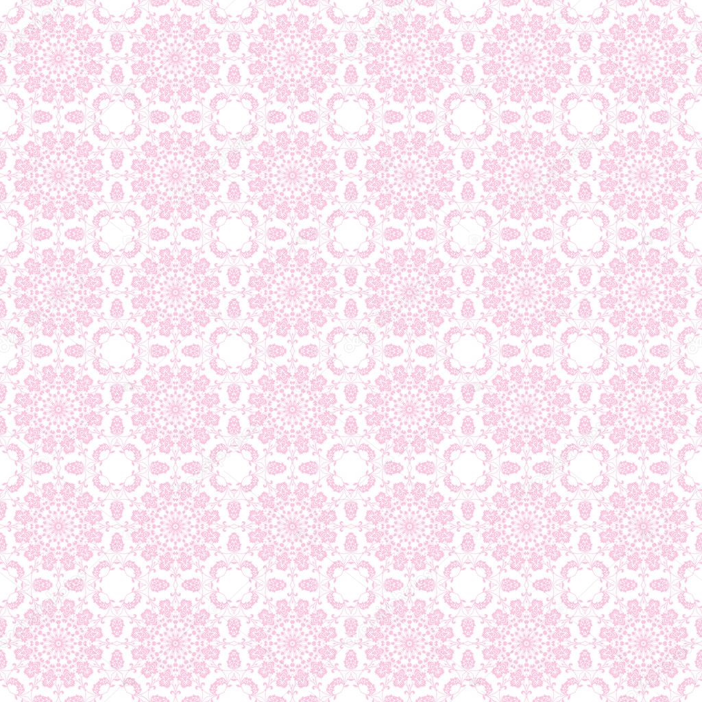 Seamless Pale Pink Kaleidoscope Mandala Background Wallpaper