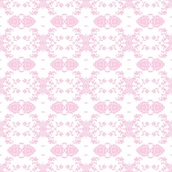 Pale Pink Damask Seamless Background — Stock Photo, Image