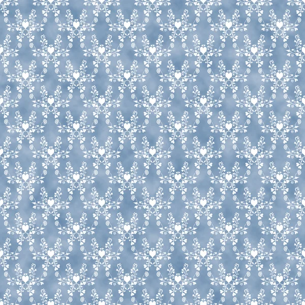 Barok bezszwowe Blue idealna biały — Zdjęcie stockowe