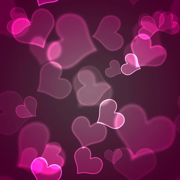 Nahtlose rosa Herzen Hintergrund Tapete — Stockfoto