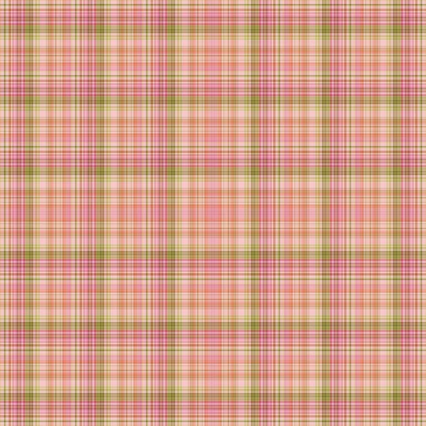 シームレスなピンク ・ グリーンの格子縞 — ストック写真