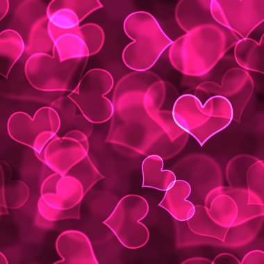 Hot Pink Heart Background Wallpaper clipart