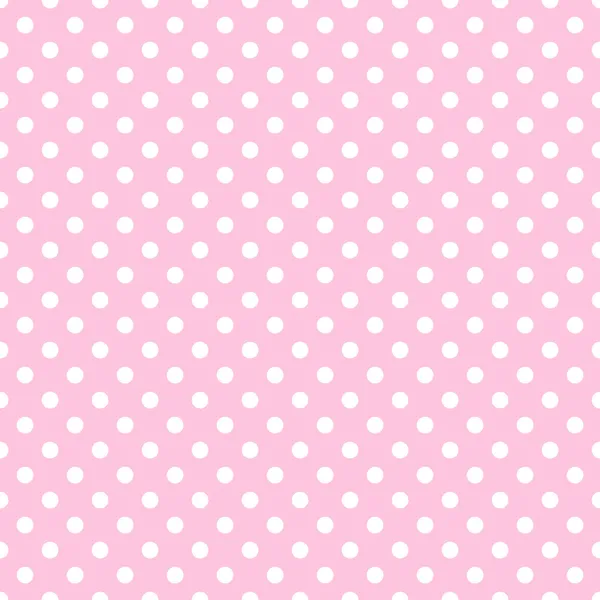 White Polka Dots on Pale Pink — Stock Photo, Image