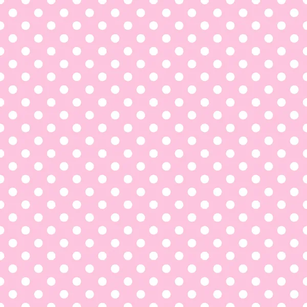 White Polka Dots on Pale Pink Stock Photo