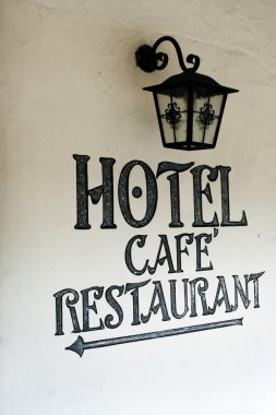 Hotel, cafe and restaurant clipart