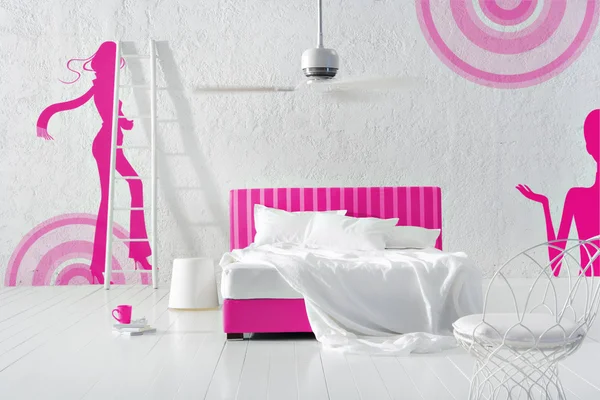 Minimal bedroom — Stock Photo, Image