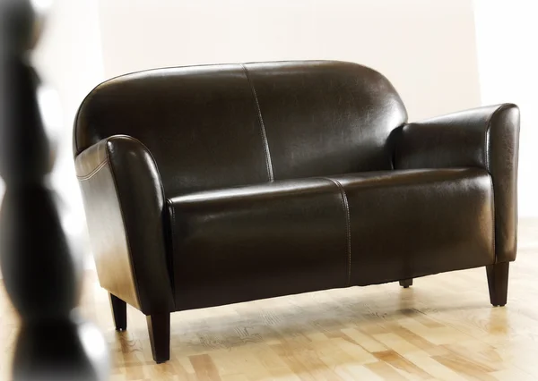 Чорний дивані — стокове фото