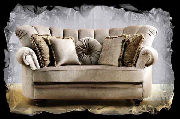 Sztuka kanapie lub rozkładaną — Zdjęcie stockowe