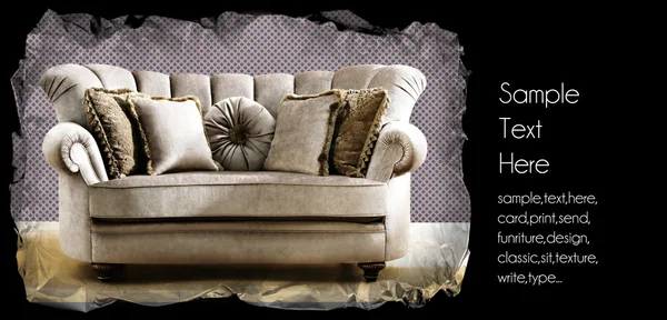 Винтажный диван — стоковое фото