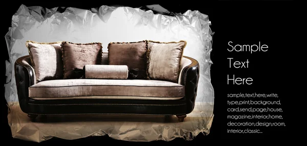 Alte Couchkarte — Stockfoto