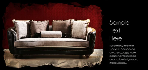 Alte Couchkarte — Stockfoto