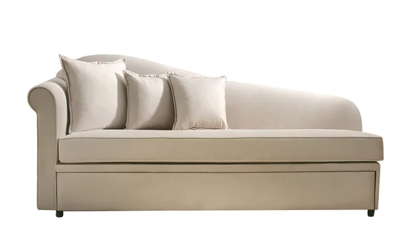 Valkoinen sohva — kuvapankkivalokuva