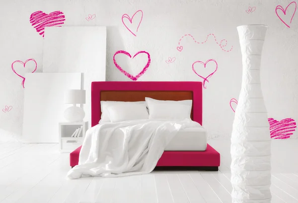 Love bedroom — Stok fotoğraf