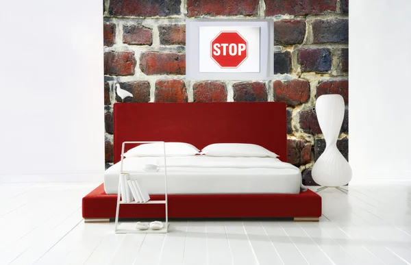Industrial bedroom — Stock Photo, Image