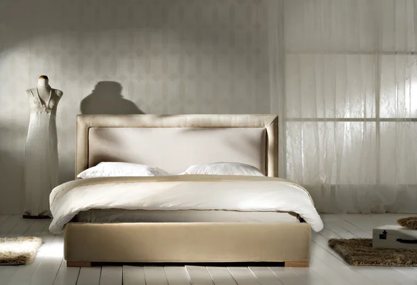 Dormitorio de estilo retro — Foto de Stock