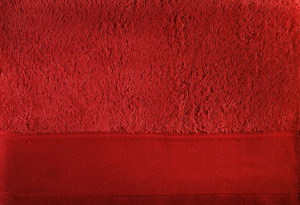 Rode handdoek close-up — Stockfoto