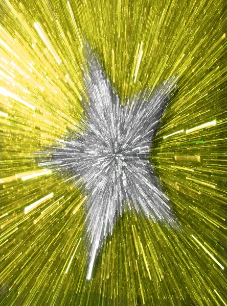 Взрыв золотой звезды — стоковое фото