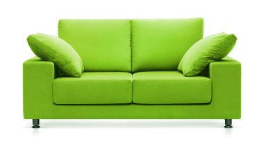 Green couch clipart
