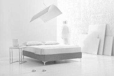 Futuristic bedroom clipart