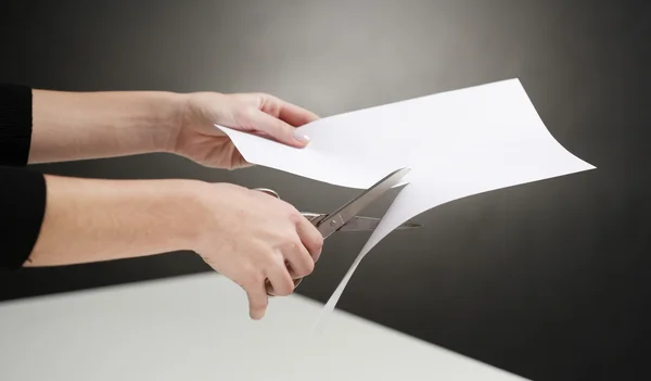 stock image Cutting paper