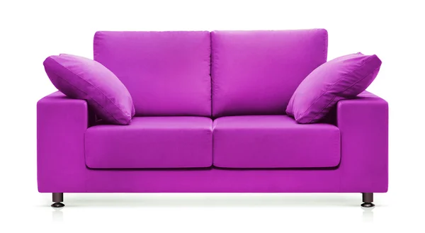 Sofá púrpura — Foto de Stock