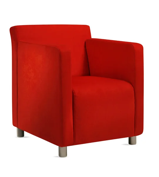 Vintage czerwony fotel — Zdjęcie stockowe